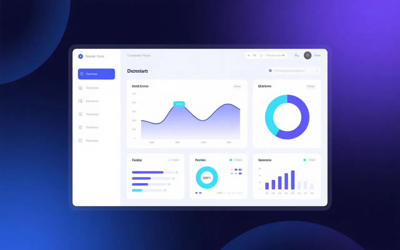 数据实时仪表板示意图
